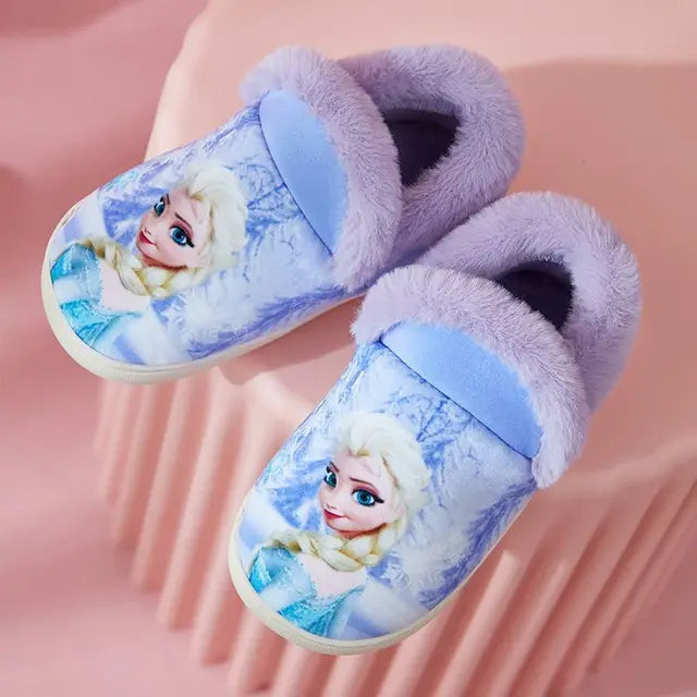 Princess Elsa Printed Cozy Slippers