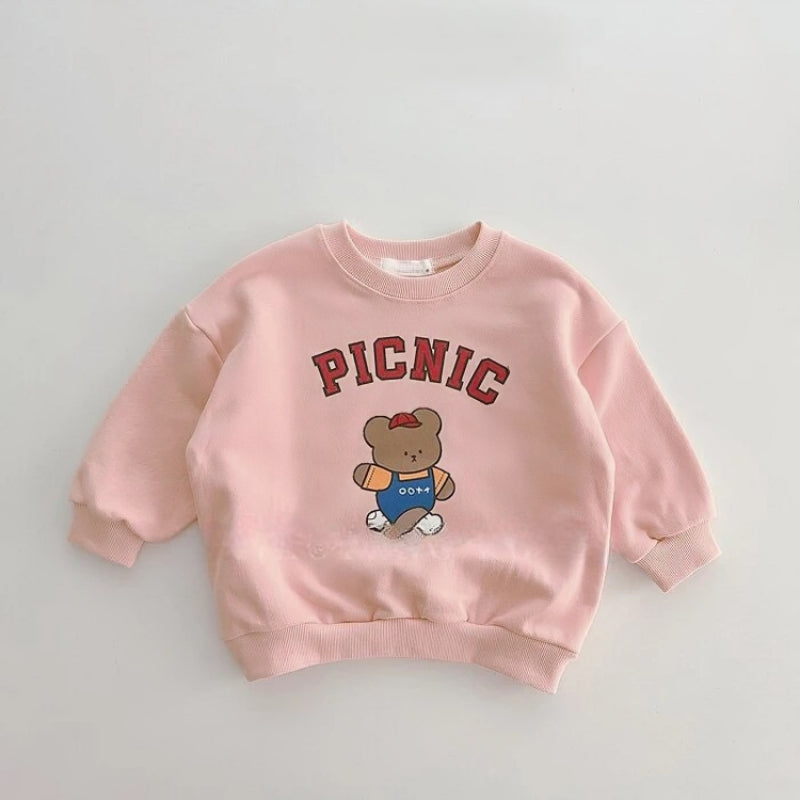 Picnic Bear Crewneck Sweatshirt