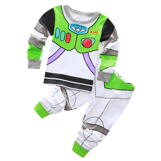 Toy Story Buzz Lightyear Cartoon Print Pajama Set