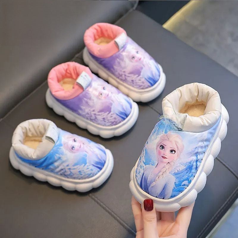 Waterproof Princess Elsa Thick Sole Boots