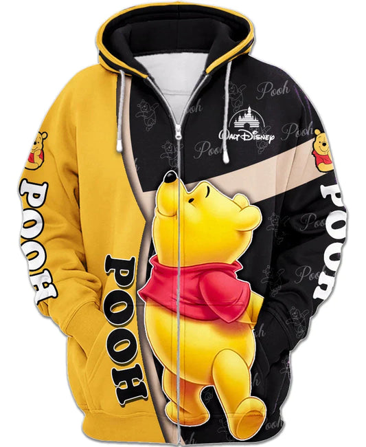 Children Winnie The Pooh Zip Up Hoodie