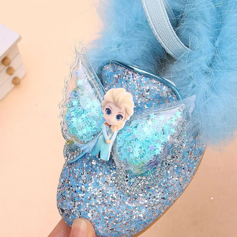 Winter Casual Sequins Elsa Princess Shoes