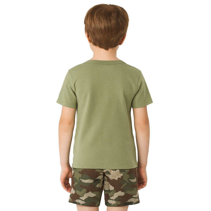 2 Piece Short Sleeve Graphic Tee And Shorts Sleepwear Pajama Set