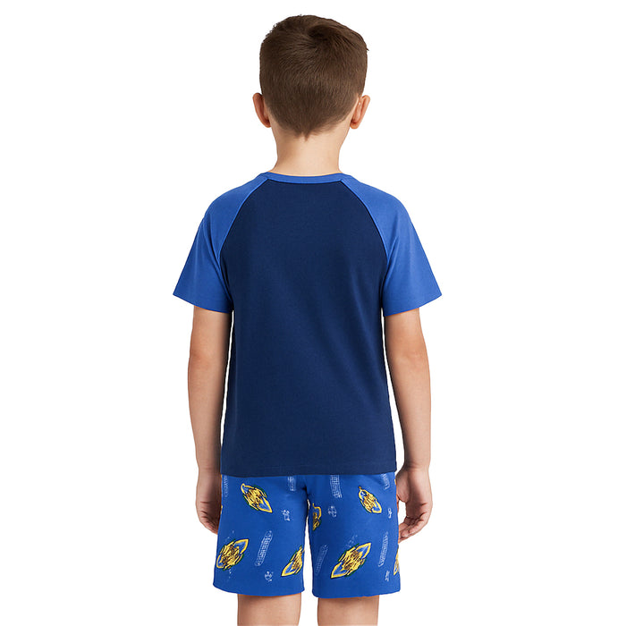 2 Piece Short Sleeve Graphic Tee And Shorts Sleepwear Pajama Set
