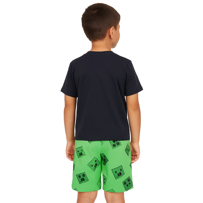 2 Piece Graphic Print Tee And Shorts Pajama Set