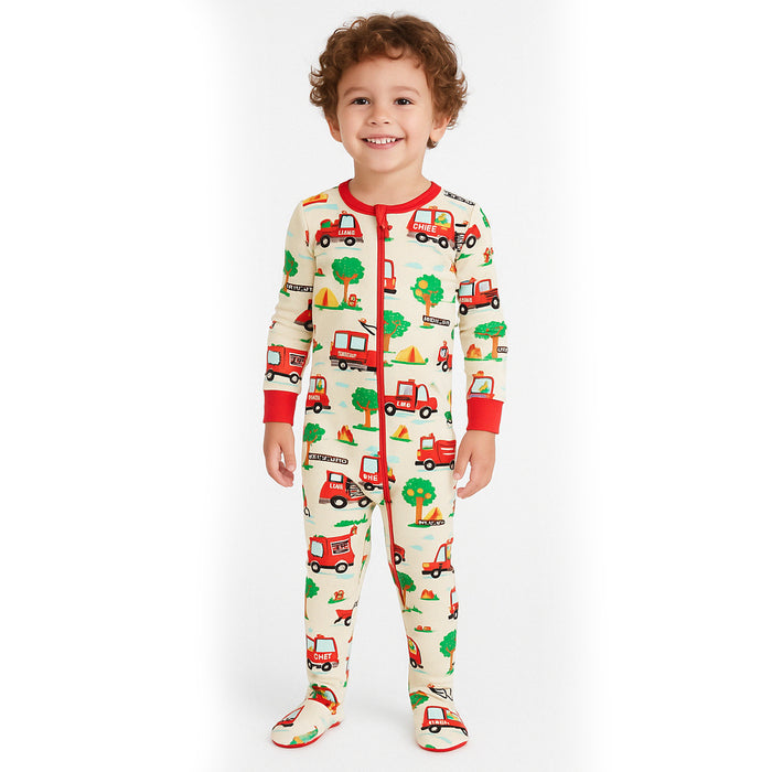 Light And Comfortable Graphic Printed Snug Fit Pajamas
