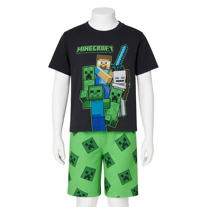 2 Piece Graphic Print Tee And Shorts Pajama Set