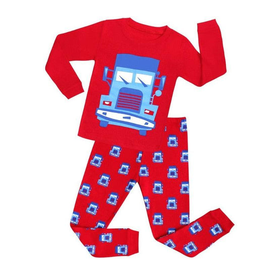 Red Truck Children Sleepwear Pajama Set - Children Pajamas