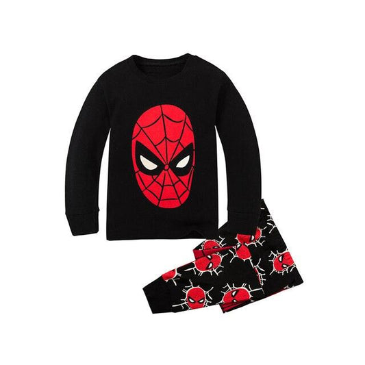 Spiderman Print Kids Full Sleeve Pajama Set - Children Pajamas